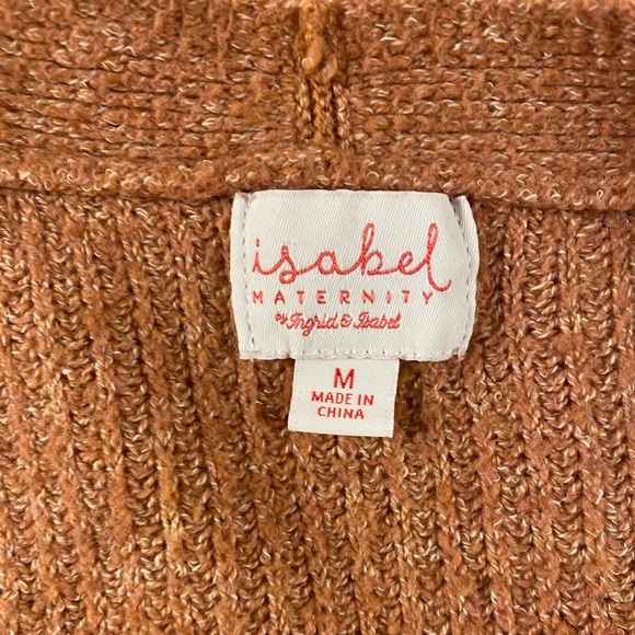 Isabel Maternity Pink Cotton Blend Cardigan | Size M - Picture 4 of 9